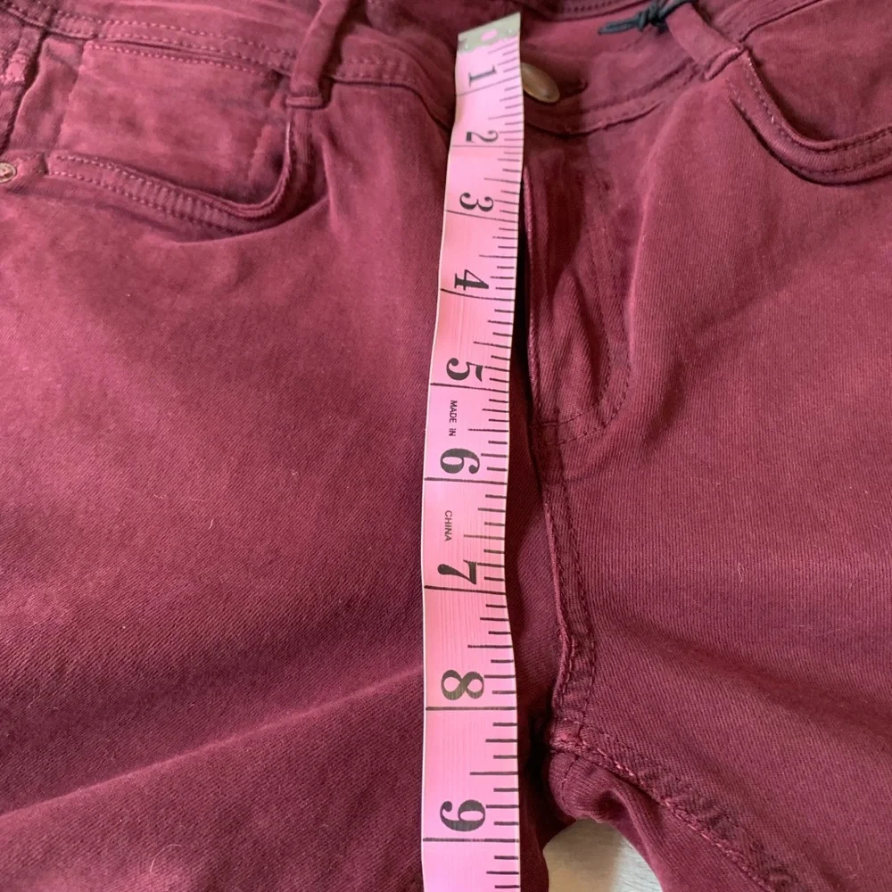 ZARA TRAFALUC deep maroon super skinny ladies jeans size 6 NWT